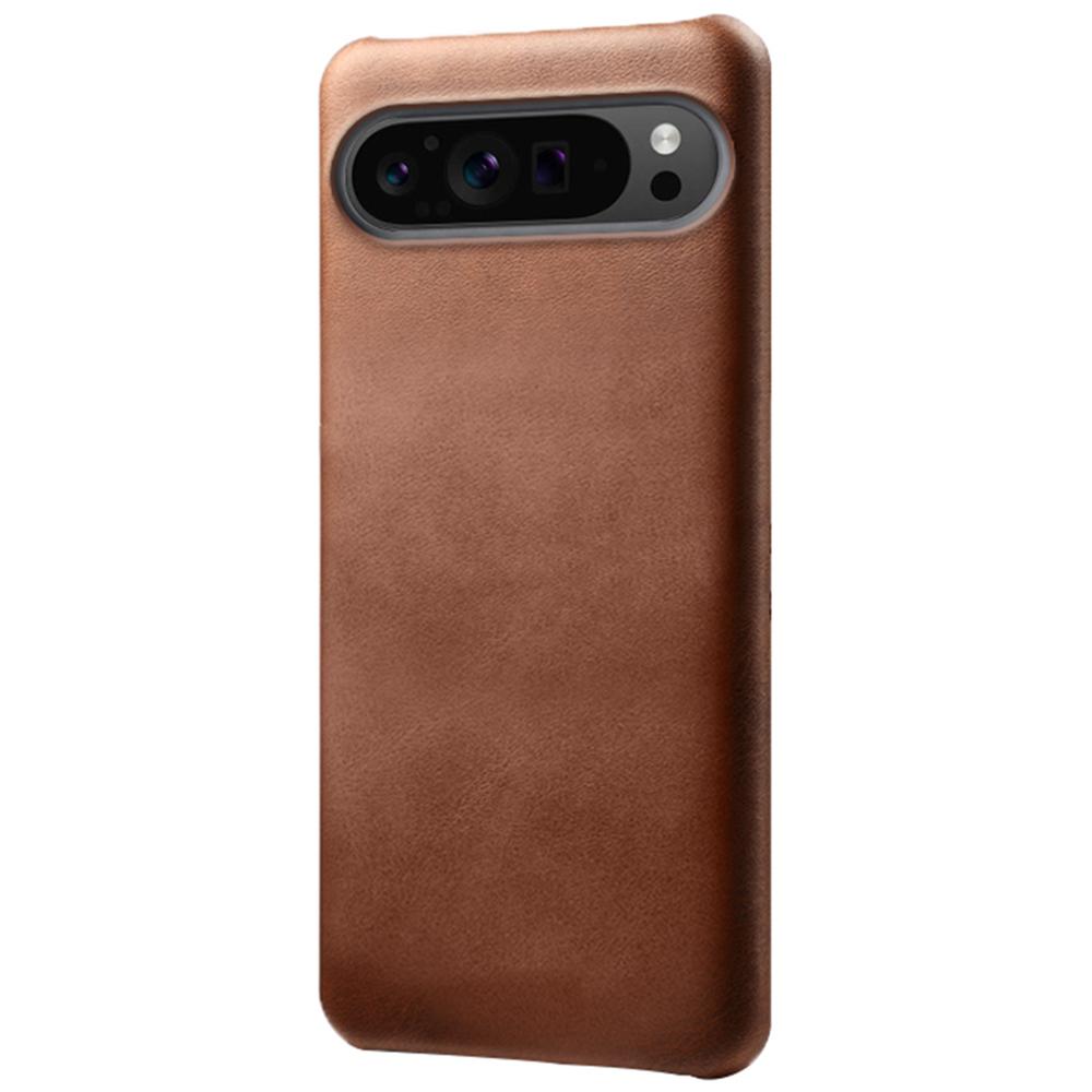 For Google Pixel 9 Pro XL Calf Texture Case PU Leather+PC Mobile Phone Cover