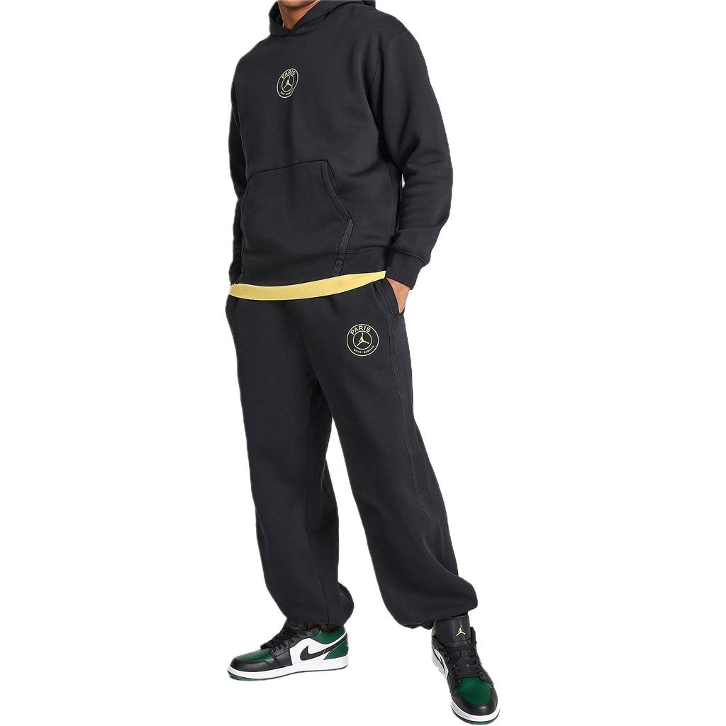 Jordan Paris Saint-Germain Printed Logo Joggers Men Bottoms Black DZ2949-011