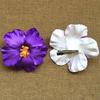 1 Pair Women Hairpins Bohemia Style Large Flower Decor Hair Clips Bright Color Hair Pins Sea Beach Hair Accessories