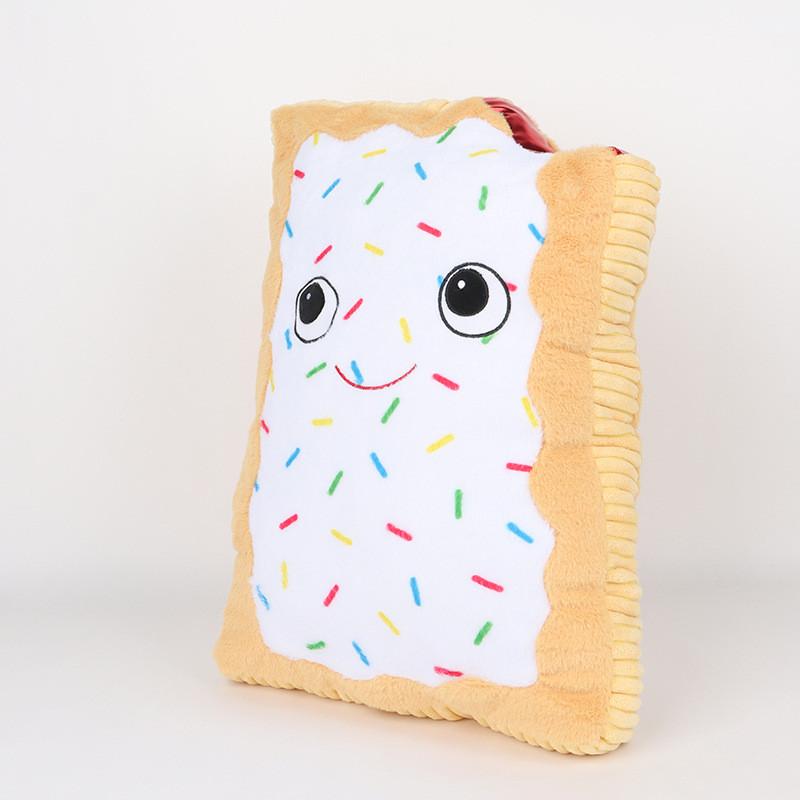 Toaster White Pastry Plush Toy Cartoon Stuffed Doll Cookies Gift Decoration