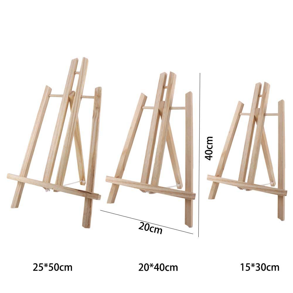 Kids Classroom Exhibition Artist Tabletop Wooden Holder Shelf Display Stand Painting Easel