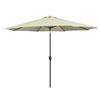 Hexagonal Parasol - MARBUENO SUMMER - D300 Cm - Beige - 8 Steel Ribs - Double Roof Chimney - Polyester 180 G/m²