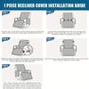1pcs Waterproof Recliner Cover with Pockets Non-Slip Washable Sofa Protector for Furniture Universal Fit Durable Couch Slipcover