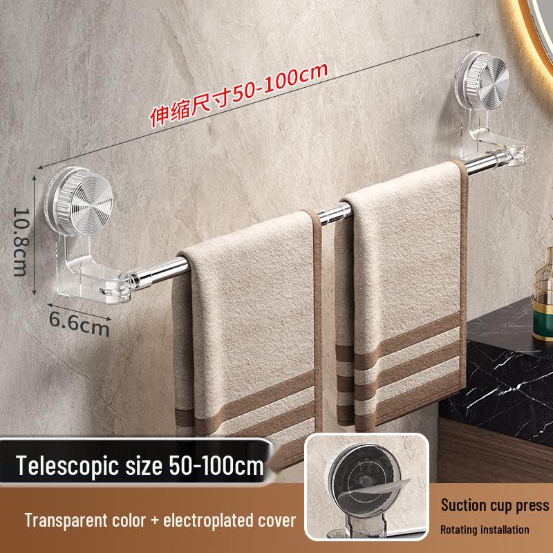 Versatile Suction Cup Rotatable Towel and Shoe Rack - No Drilling Required