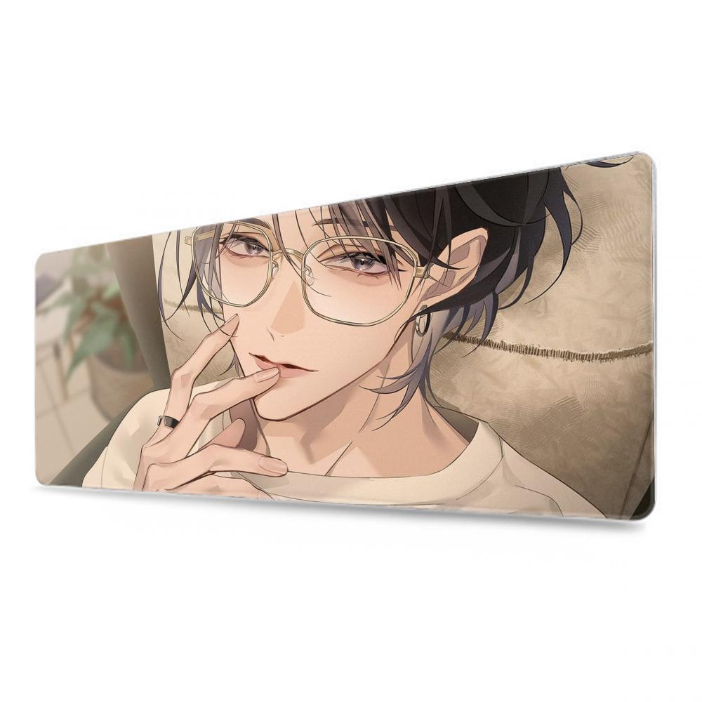 Anime glasses boy Mouse Pad 500X1000 mm Large Gaming Mousepad Gamer XL Rubber Otaku Keyboard Pad Laptop Desk Mat