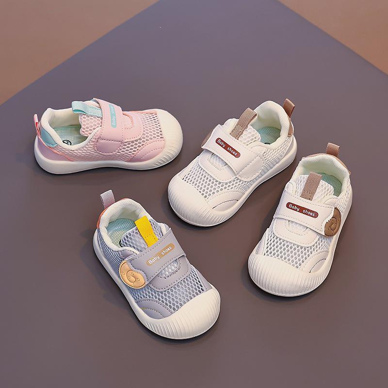 Breathable Mesh Toddler Walking Shoes for Boys & Girls - Soft Sole for Spring/Summer