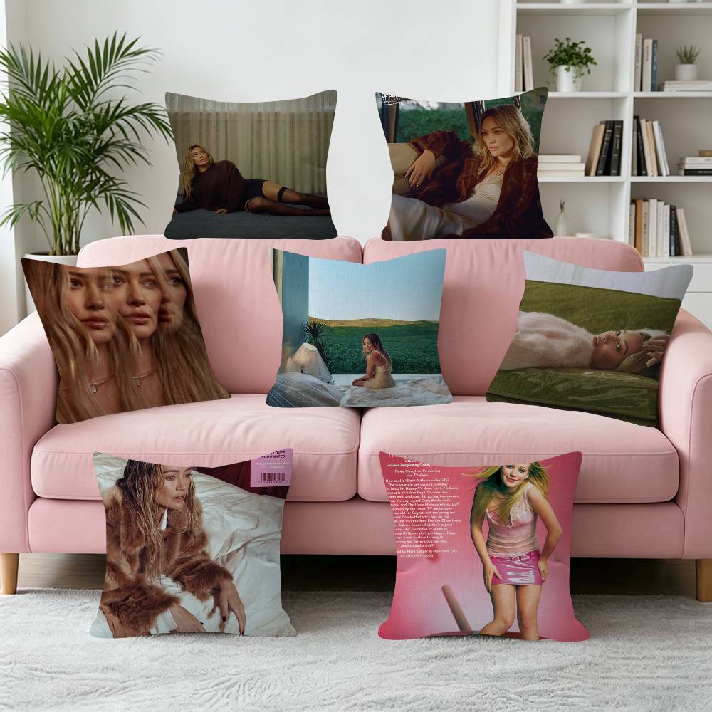 Singer HHilary Duff Roommates Cushion Cover Pillowcase Upholstery Sofa Throw Pillow Home Decor Pillowcas