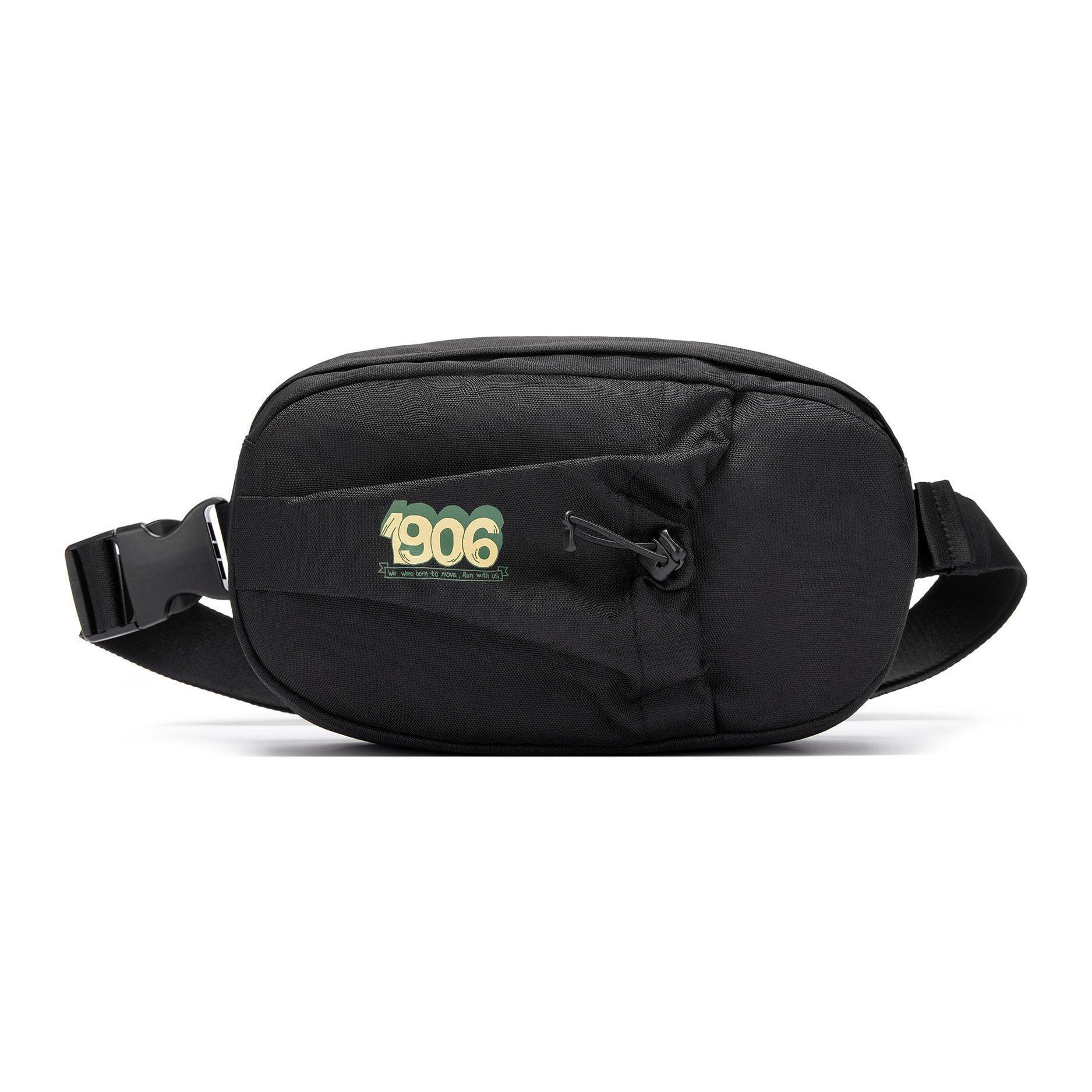 

New Balance Sports Casual Versatile Zipper Fabric Chest Bag Waist Bag Small Size Unisex bags Black LAB33415-BK Black,Small