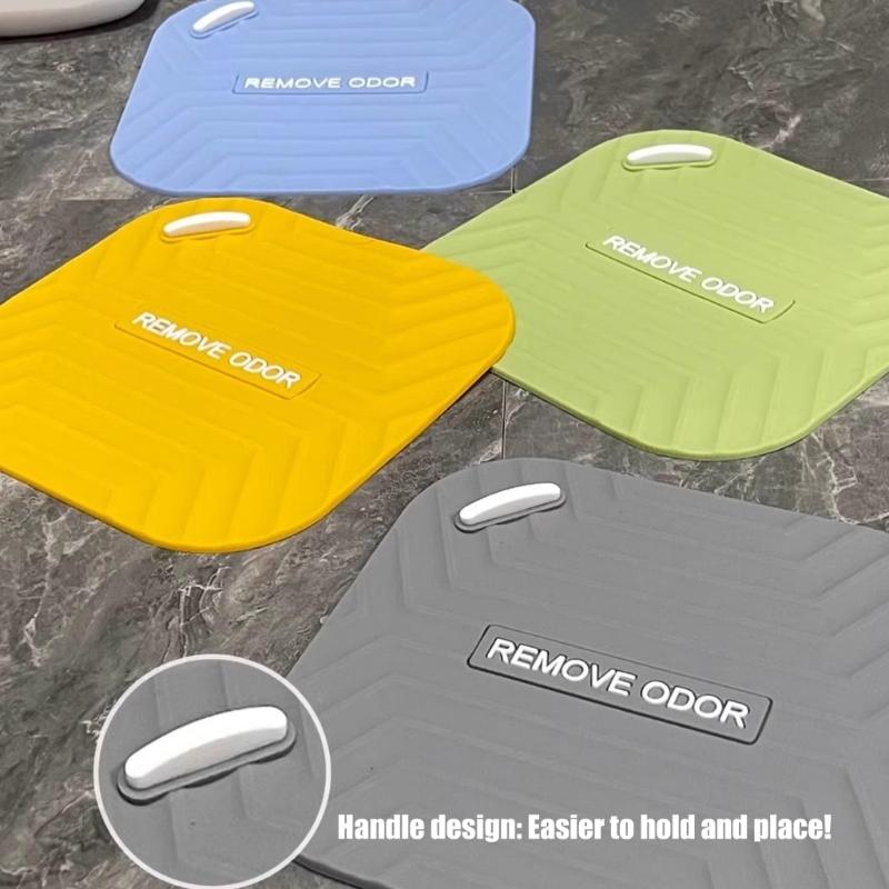 Universal Silicone Drain Stopper Floor Drain Deodorant Pad Sealing Cap Sink Bathtub Hair Stopper For Odor Control