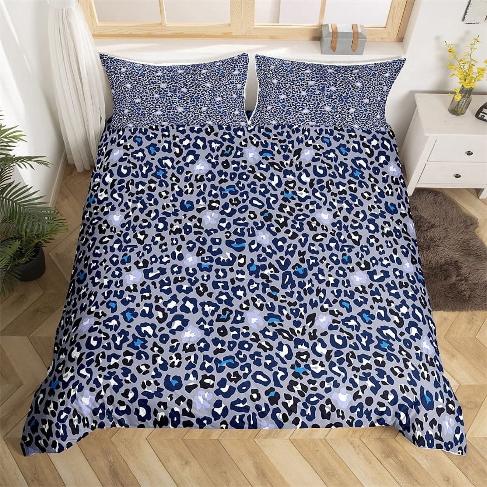 

Comforter Colorful Leopard Print Wild Animal Bedding Set Cheetah King Size Suitable Boys And Girls Comfortable Comforter (quilt)-EU Single(135*200cm)3pcs