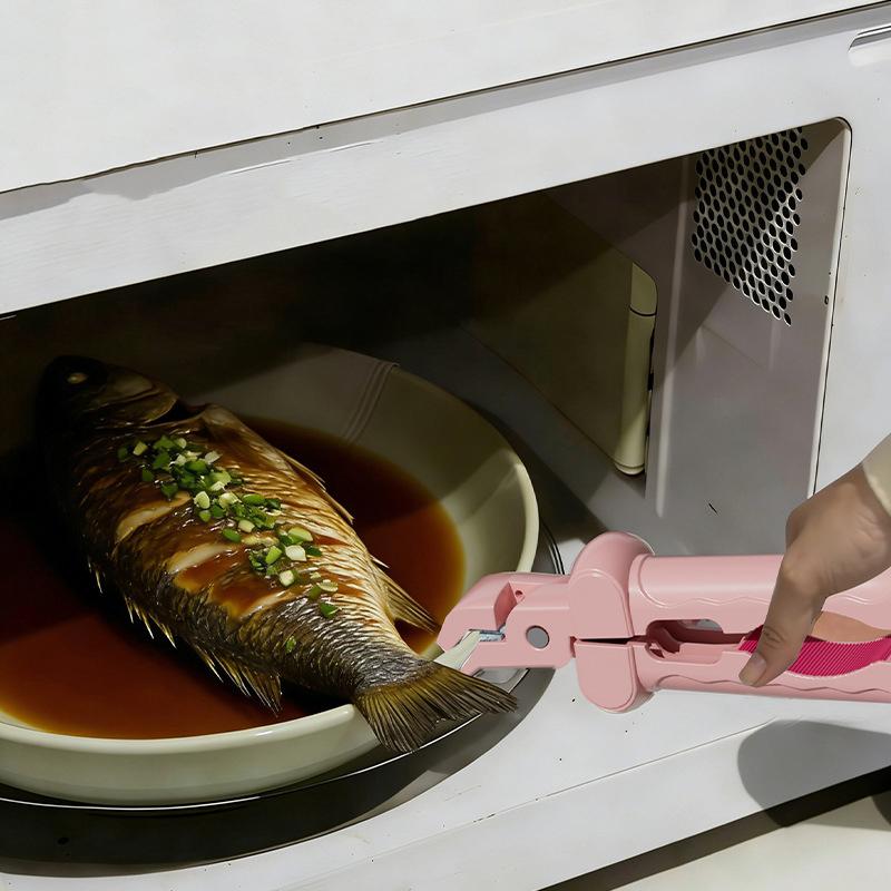 Multi-Purpose Anti Scalding Clip Plastic Handle Heat-Resistant Anti-Hot Bowl Plate Clips Non-Slip Creative Dish Lifter Clamp