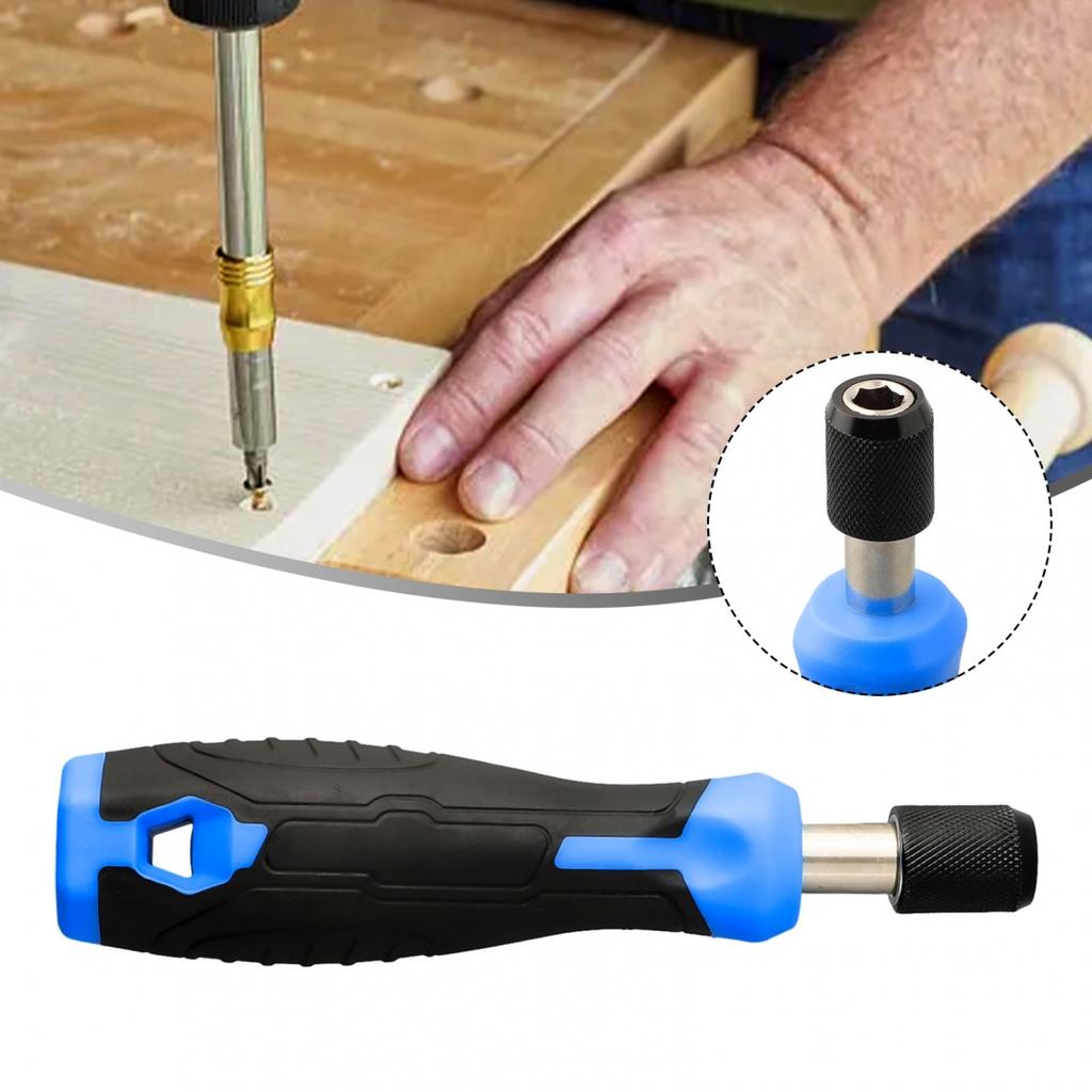 Length 135mm Screwdriver Handle Magnetic Red Black Self Locking