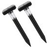 Mole Repellent Ultrasonic Solar Powered 2pcs Safe Portable Durable Vole Repeller For Garden
