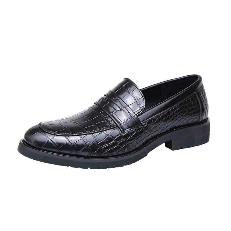 

Модные туфли на платформе 2024 года, лоферы, мужские свадебные туфли на толстой подошве, деловая обувь класса люкс, повседневная обувь из кожи без застежек 47 чёрный