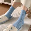 Women's Autumn and Winter Thickened Plush Warm Lingerie Twist Wool Tube Pile Socks