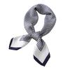 Korean Version of the New Sweet Scarf Versatile Printing Simulation Silk Scarf Retro Thousand Bird Grid Small Square Scarf 71 Professional Small Scarf