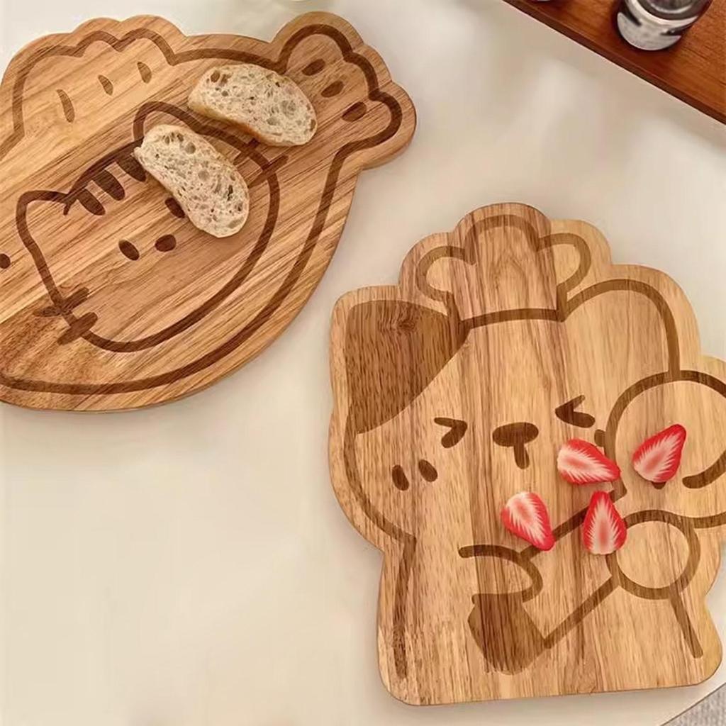 Wooden Cutting Board Cheese Serving Platter Countertop Kitchen Baking Utensil Chopping Board for Bread Vegetables Meats Fruits
