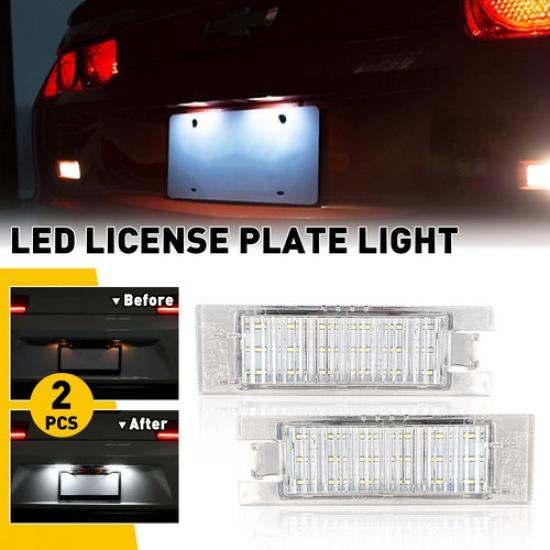 FOR 2014- Malibu Camaro Chevy Volt WHITE Full LED License Plate Light EOA