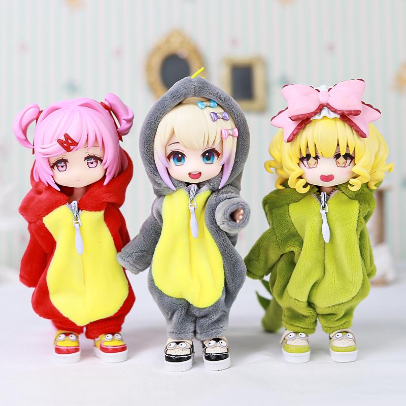 Boneca OB11 Dinosaurus Animal Monstro Pop Roupas Para Ob11 Obitsu 11 Molly Gsc 1/12 Bjd Boneca Acessórios Roupas Roupas Bjd