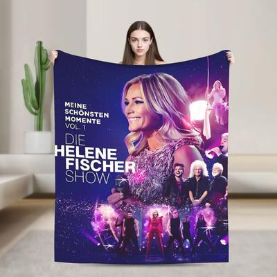 Helene Fischer Die Helene Fischer Show Meine Album Weiche Decke Studenten Plüsch Überwurfdecke Flauschiger Flanell Tagesdecke Bettbezug