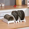 Kitchen Supplies Dish Drying Holders Organizer Upright Draining Dish Racks Organizer Plate Storage Holders For Kitchen Storage