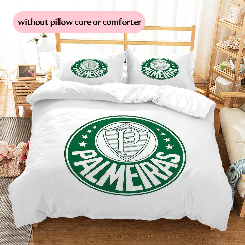 Palmeiras Pattern Bedding Quilt Set Home Decoration Gift (1 * duvet cover + 2 * pillowcase without core)
