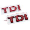 AAYX1 3d ABS Black Logo TDI Emblem Car Trunk Badge For Passat Jetta Touareg Tiguan Touran Golf 4 5 6 Caddy TDI Sticker Accessories