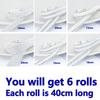 6 Rolls Resin Pearl Rhinestone Ribbon, Self Adhesive Crystal Ribbon Stickers Crystal Pearl Strips Diamond Ribbon for DIY Decors