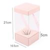 5PCS Paper Box Bouquet Wrapping Bag Transparent Flower Bag Handheld Flower Box  Valentine Day