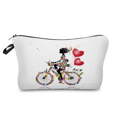 Women Flower Print Cosmetic Bag Toiletries Organize Travel Storage Case 6695