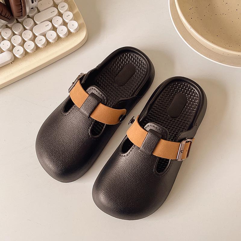 Women's Summer Open-Toe Buckle Mules: Stylish, Comfortable, Versatile Casual Sandals