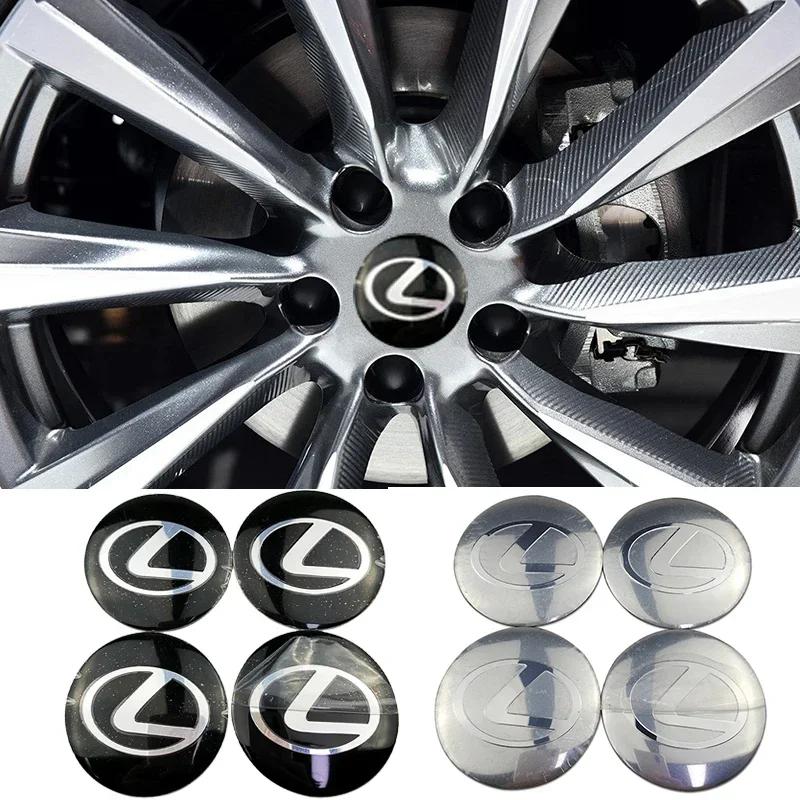 For Lexus NX200T ES250 ES300 ES350 RX350 RX400 GX300 IS300 IS400 Accessories 65MM Alloy Car Wheel Hubcap Sticker Center Cover
