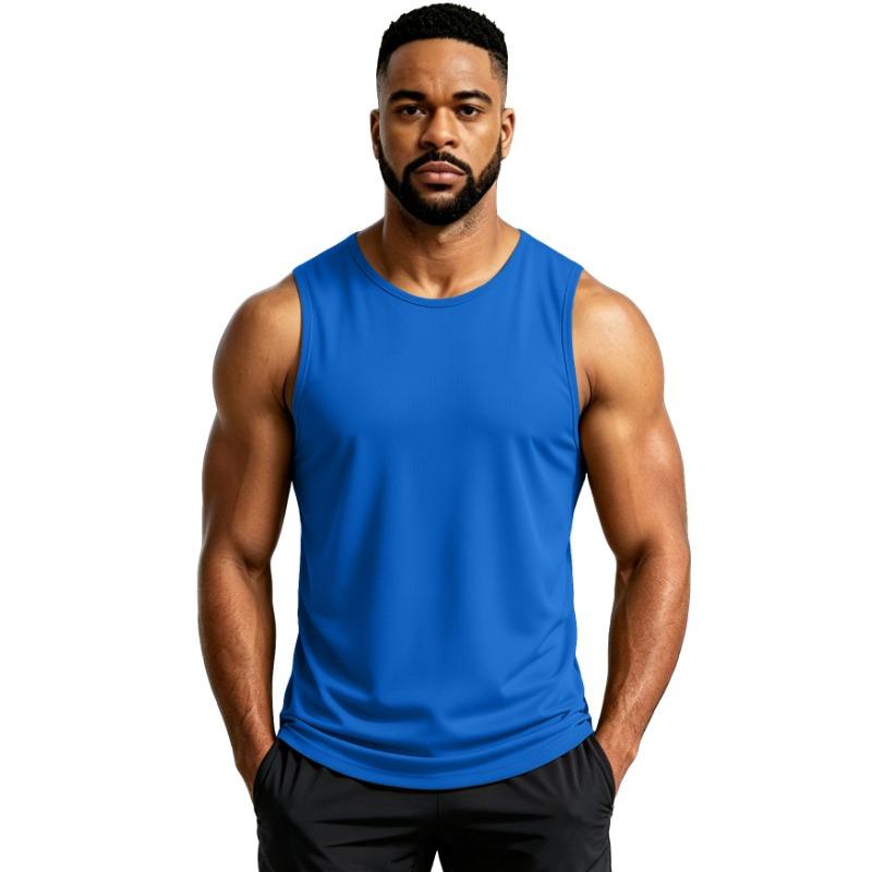 Men S Sleeveless Workout Tank Top Summer Breathable Quick Dry