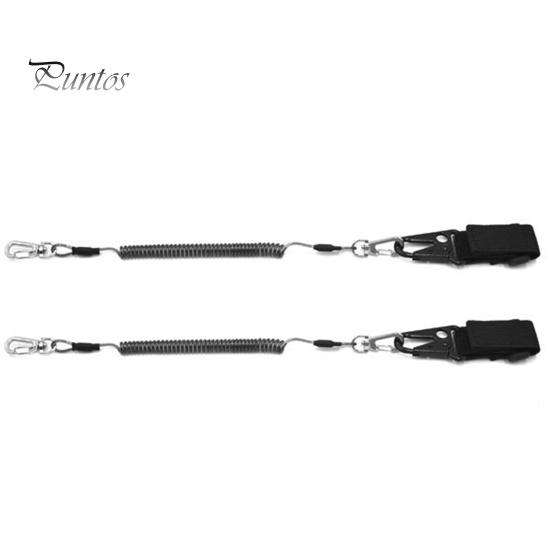 Fishing Rod Lanyard Adjustable Heavy Duty Retractable Coiled