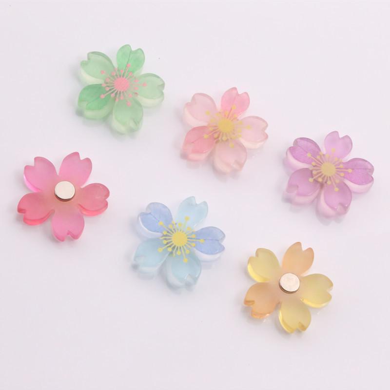 6pcs Cherry Fridge Magnets Photo Wall Souvenir Gifts Home Refrigerators Decor Magnetic Sticker Small Gift Convenience Sticker