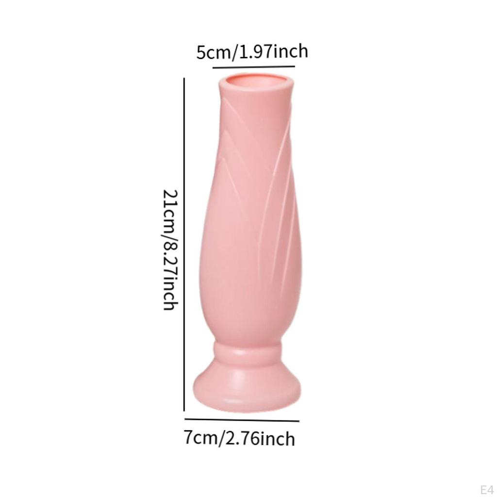 Decorative Unbreakable Modern Collectible Bud Vase for Indoor Farmhouse Restaurant Entryway