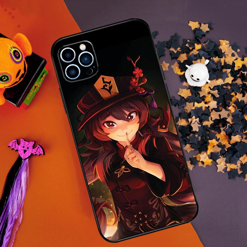 Genshin Impact Hu Tao Bumper Case For iPhone 16 15 14 Pro Max 11 12 13 Pro Max Mini XR 15 16 Plus 16e Phone Cover