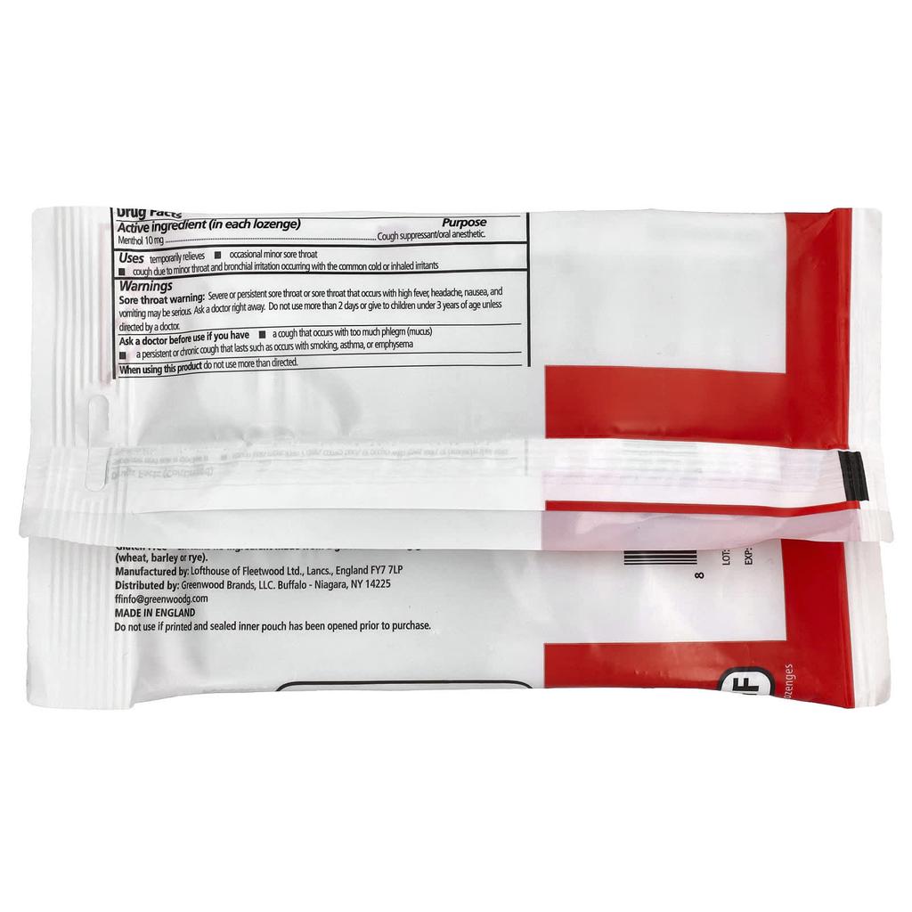 Fisherman'S Friend, Menthol Cough Suppressant Lozenges, Original Extra Strong, Lozenges 40 Lozenges