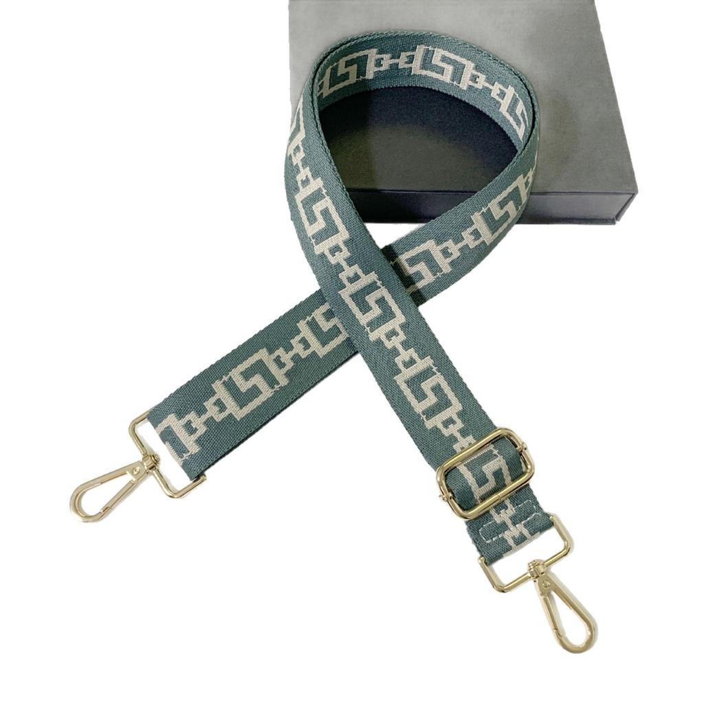 Cross-Border Free Shipping: 3.8CM Color-Block Faux Leather Shoulder Bag Replacement Strap - Thickened Bag Accessory