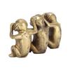Wise Monkey Statues HearNo Evil SeeNo Evil SpeakNo Evil Monkey Ornaments for Home Office Decorations