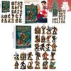 Kerst Adventskalender Met Bigfoot Monster Acryl Feestdecoratie Voor Party Cadeaus