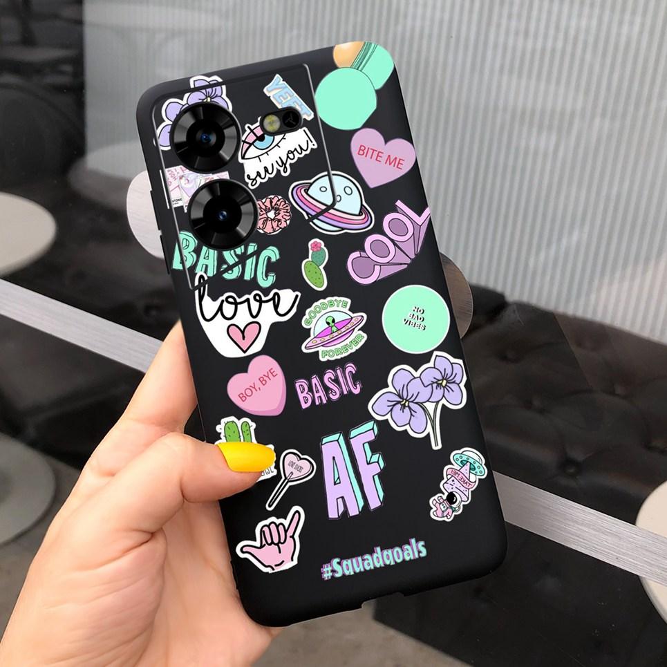 Soft Silicone Phone Case For Tecno Pova 5 POVA5 Cover 2023 New Fashion Cool Style Cartoon Design Coque Shell Soft Silicone Etui