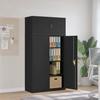 VidaXL Black Filing Cabinet 90x40x180 Cm Steel 3188325