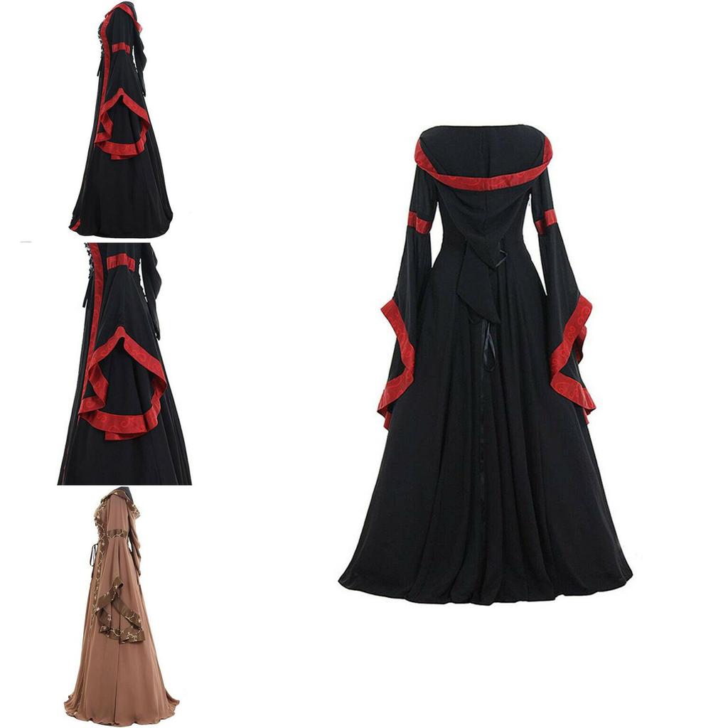 Medieval Women's Halloween Dress With Gothic And Renaissance Flair For Cosplay And Parties