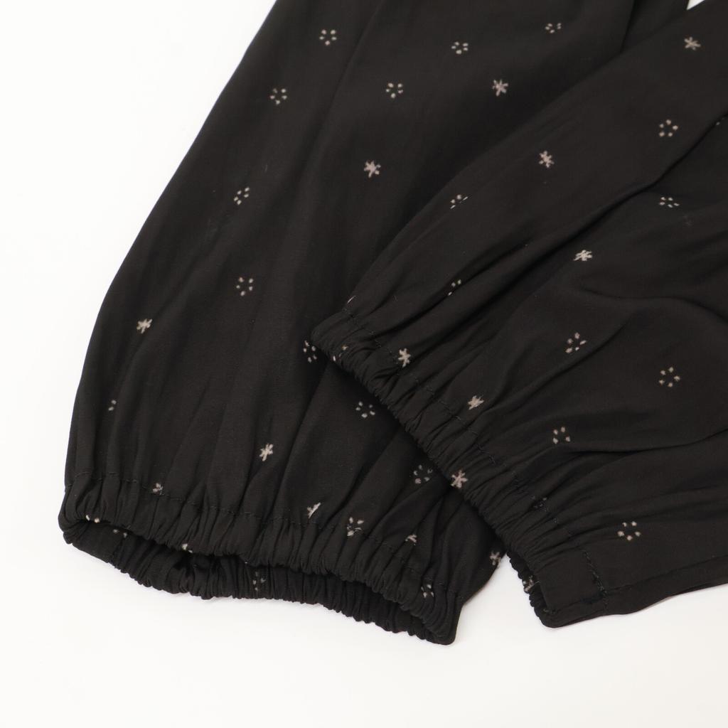 Ron Herman Black Flocky Flower Dress dress S blackUsed