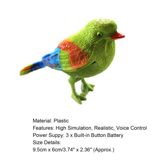 Cute Lovely Bright Color Talking Bird Toy Singing Electronic Kids