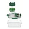 Rectangular Design Mason Jar Salad Container Leak Proof Sealed Jar Lunch Box Portable Design Keep Fresh Salad Storage Jar