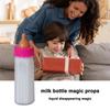1pc Baby Doll Feeding Bottle Disappearing Milk/Juice Magic Bottle Pretend Play Feeding Toy for Kids Gift Dolls Accessories