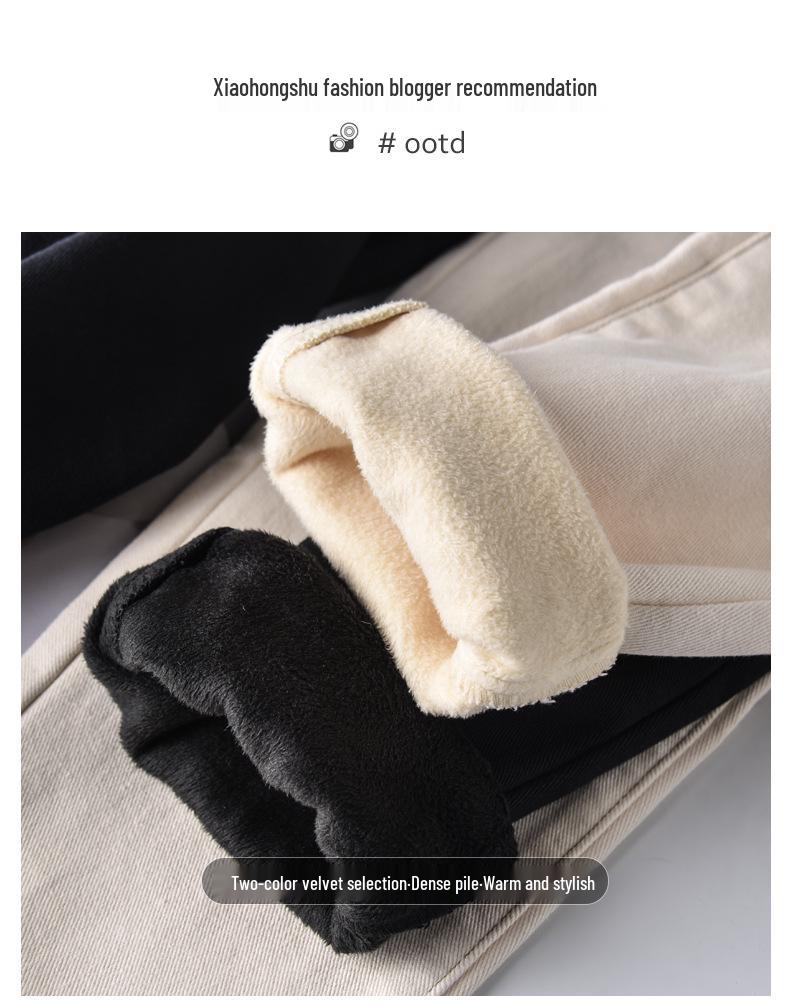 Apricot Jeans 2025: Women's Trendy Loose High-Waist Straight-Leg Harem Carrot Pants 