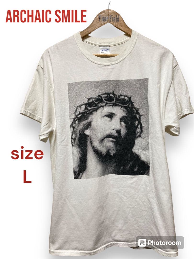 

[USED] ARCHAIC SMILE Jesus Christ Print T-shirt
